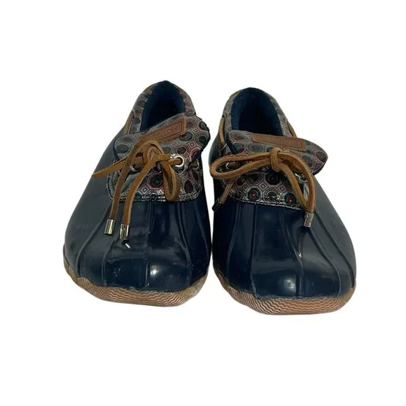 Sperry Top Siders Women Brown Size 10 Lace Up Waterproof Rubber Duck Boat Shoes - Picture 3 of 6